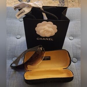 CHANEL Ombre Tinted Sunglasses with Case